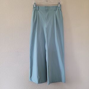 ALO High-Waist Pursuit Wide Leg Trouser Sz Xsmall Botanical Green Style w51436r